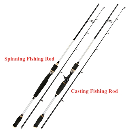Power M ML 2 Sections Spinning Casting Rod 1.8m 2.1m 2.4m Graphite Spinning  Casting Fishing Rods