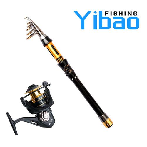 YIBAO 4.9'-9.8' Telescopic Fishing Rod and Reel Combos