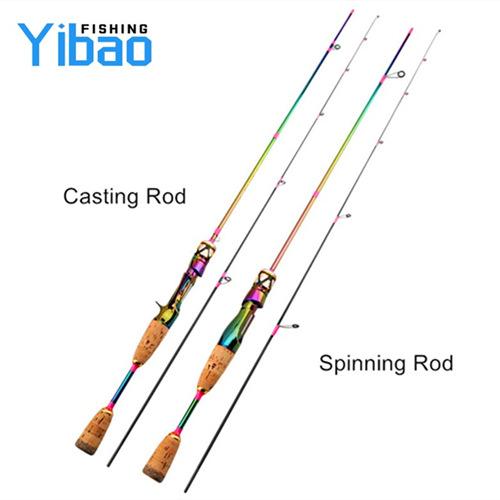 YIBAO Fishing 2 Sections 1.68M 1.8M 1.98M UL Light Spinning Casting Rods
